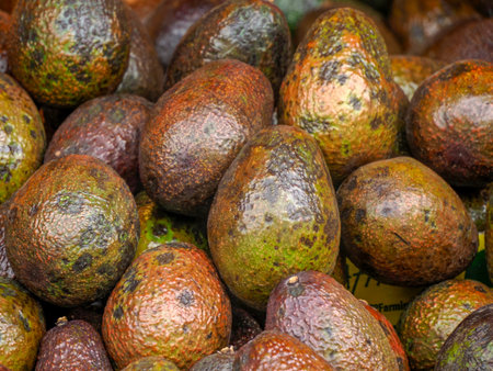many Avocados in provence France market detail