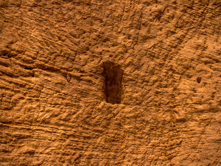 The Ocher Mine in Canyon valley massif in Provence, Franceの写真素材