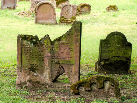 The Worm jewish historical graveyard, Germanyの写真素材