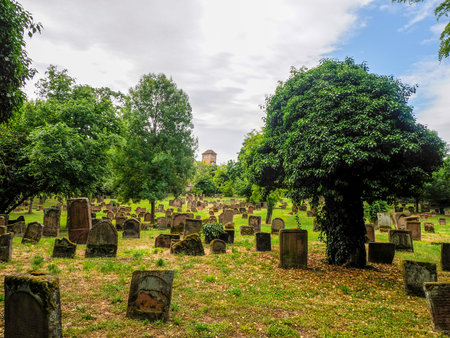 The Worm jewish historical graveyard, Germanyの写真素材