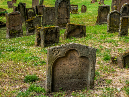 The Worm jewish historical graveyard, Germanyの写真素材