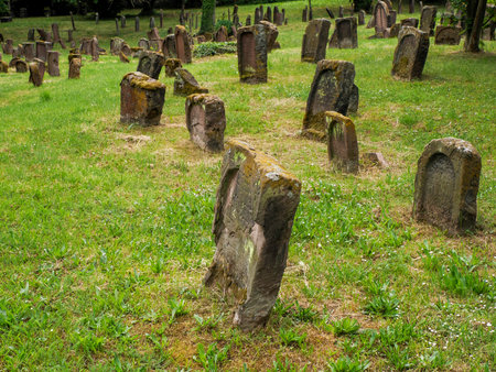 The Worm jewish historical graveyard, Germanyの写真素材