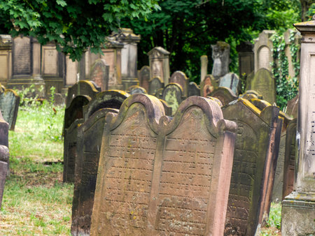 The Worm jewish historical graveyard, Germanyの写真素材