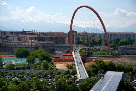 turin lingotto old industrial building detail