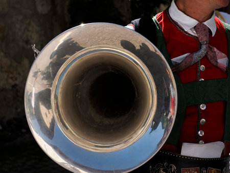 Alto Adige Tyrol band instrument detail close up