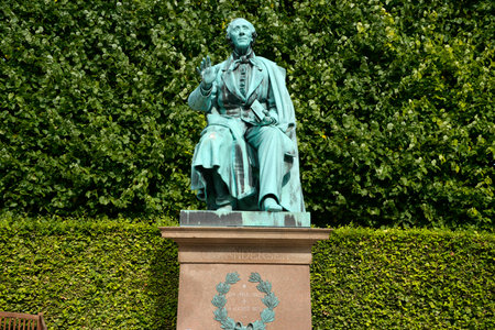 andersen monument in copenhagen denmarkの写真素材