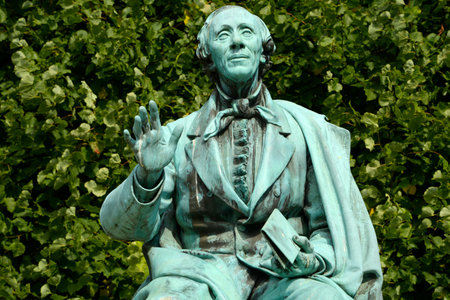 andersen monument in copenhagen denmarkの写真素材