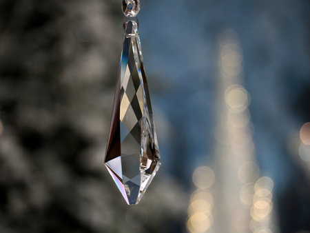 Glass ball Colorful decoration detail close upの写真素材