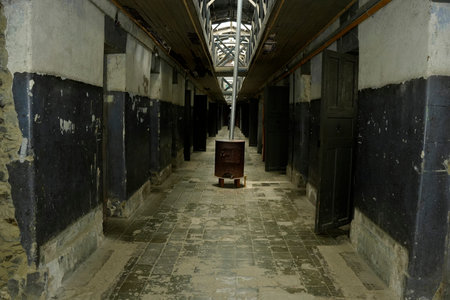 USHUAIA, ARGENTINA - JANUARY 10 2026 - The presidio historical prison is now a museumのeditorial素材