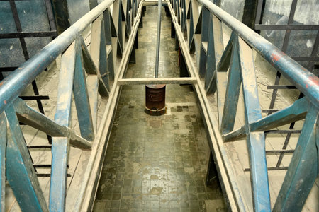 USHUAIA, ARGENTINA - JANUARY 10 2026 - The presidio historical prison is now a museumのeditorial素材