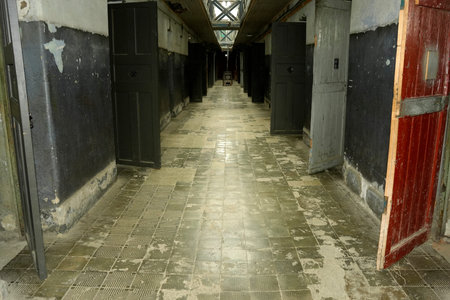 USHUAIA, ARGENTINA - JANUARY 10 2026 - The presidio historical prison is now a museumのeditorial素材