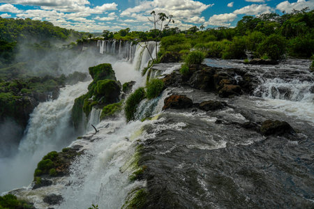 Iguazu falls waterfalls Scenic destination viewの写真素材