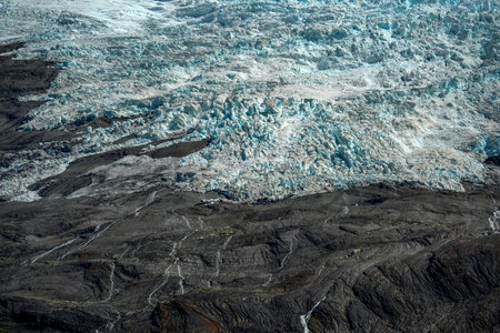 ice retroceding in spegazzini glacier los glaciares park Patagonia Argentina