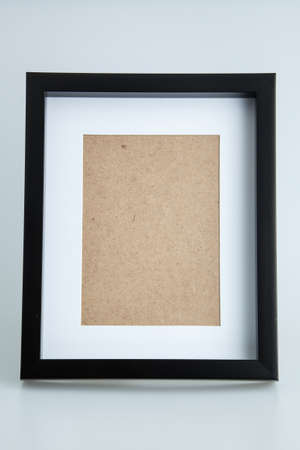 Black frame isolatedの写真素材