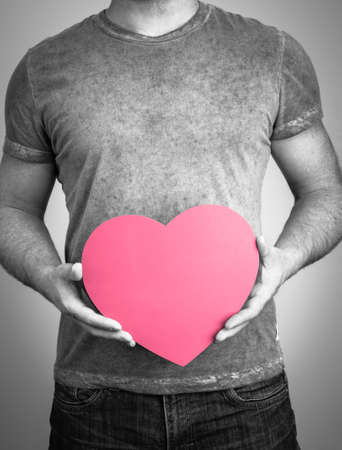 Hands holding heart shapeの写真素材