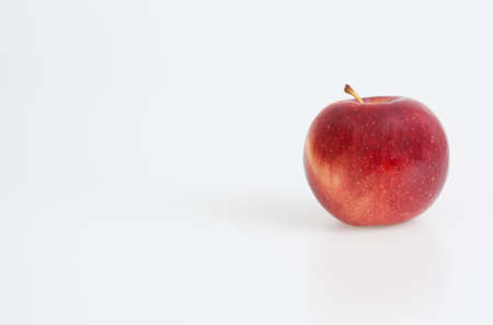 Fresh red appel on a white backgroundの写真素材