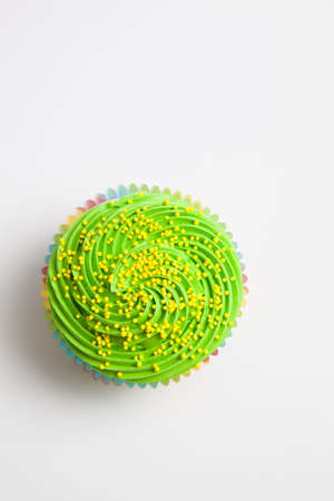Colorful decorated cupcake closeupの写真素材