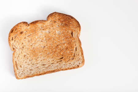 One toast on a white backgroundの写真素材