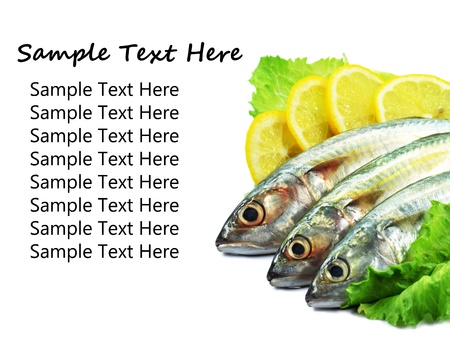 fresh fish for postcardの写真素材