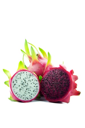 dragon fruit isolatedの写真素材