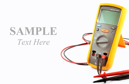 Insulation tool with sample textの写真素材