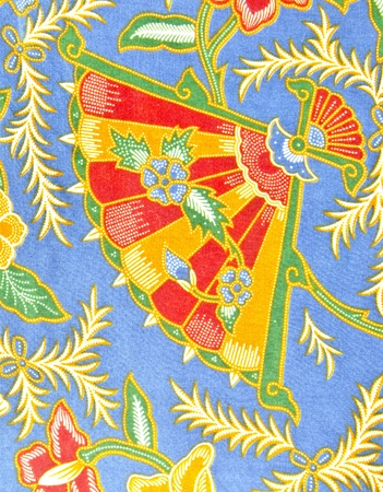 Batik in fan design