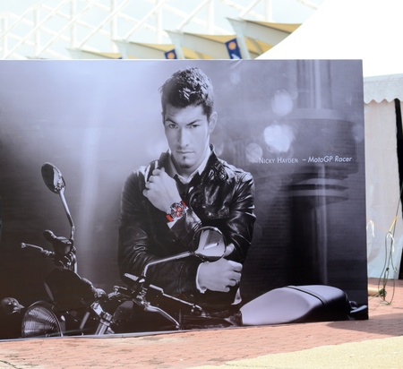 SEPANG, MALAYSIA - OCTOBER 21:Portrait poster of Nicky Hayden at Malaysian MotoGP 2011 Sepang...