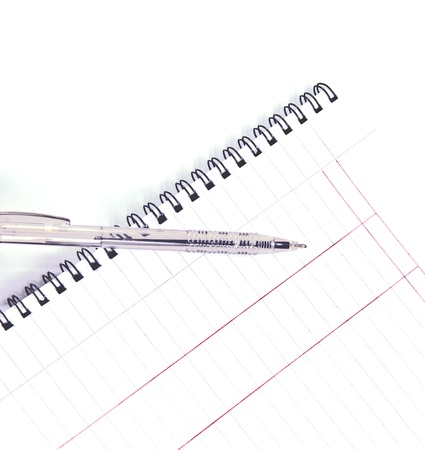 notepad with penの写真素材
