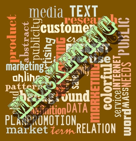 Marketing text info design and arrangement concept の写真素材