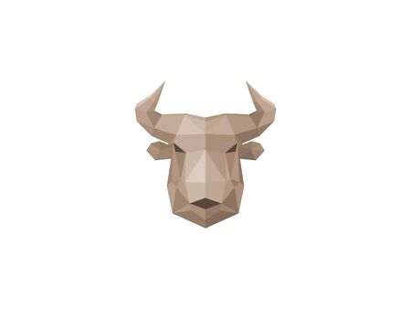 Low Poly Bull Vectorのイラスト素材