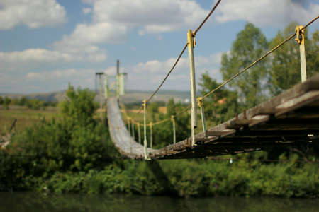 Bridge over riverの素材