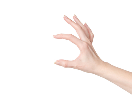 Beautiful female hand holding somethingの写真素材