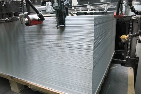 Different printed machines and polygraphic equipmentの写真素材