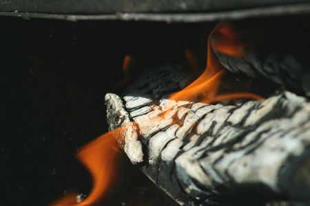 flame, fire, effect, campfire, black, motion, close-up, red, burningの写真素材