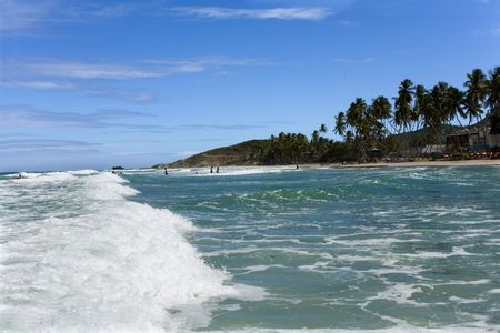 Beach on island Margarita, Venezuelaの写真素材