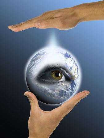 ecology, hands, responsibilityの写真素材