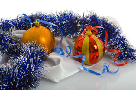 Christmas decoration isolated On Whiteの写真素材