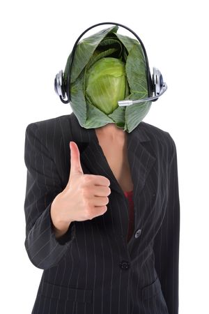 expressive woman on white background