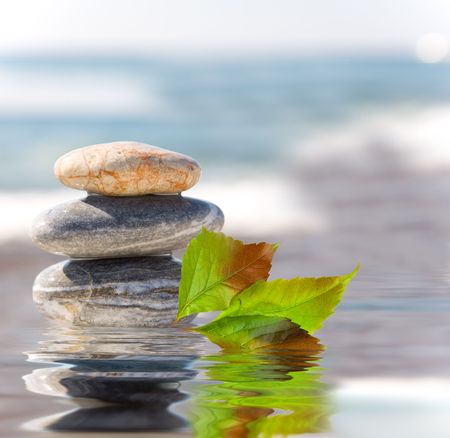 SPA still life on natureの写真素材