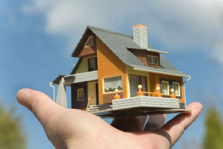 Real estate concept on nature
