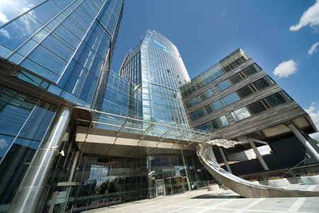 office centre and blue sky