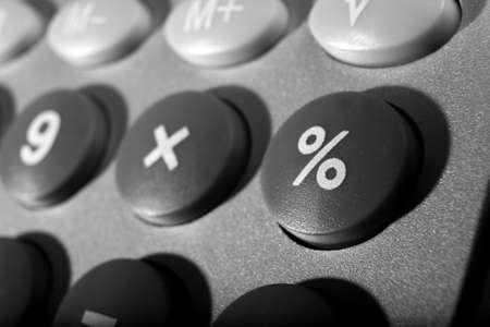 Close up of Calculator keypad の写真素材