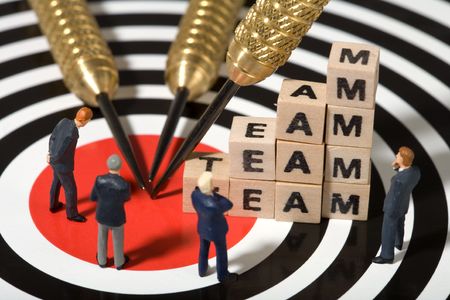  Dice and darts. Concept of  businessの写真素材