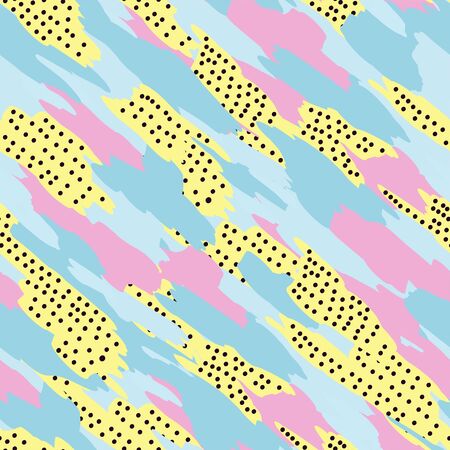 Colorful geometric tile background. Memphis fashion style. Ethnic traditional.のイラスト素材