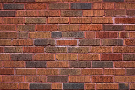 Background of red brick wall pattern texture. Great for graffiti inscriptions. to interior design