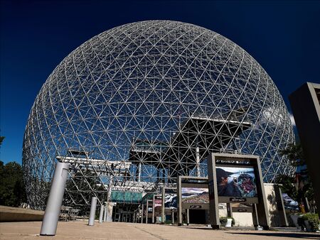 Montreal, Quebec, Canada September 14, 2018:- Biosphere Environmental Museum in Montreal. The...