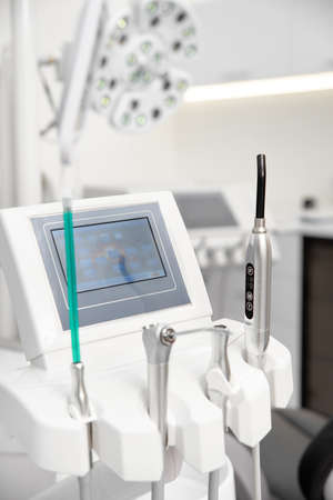 Dentists office: modern equipment and instruments. concept of stamotologyの写真素材