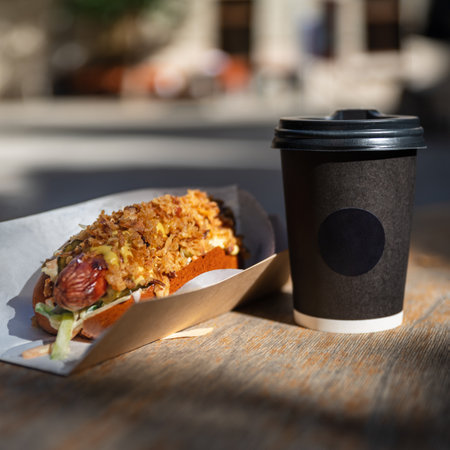 Ginger tea. Spicy tea with ginger root, orangeの写真素材