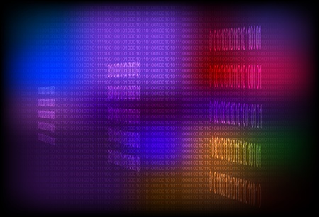Vector illustration of abstract binary background