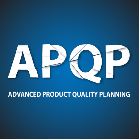 Vector illustration of APQP framework.